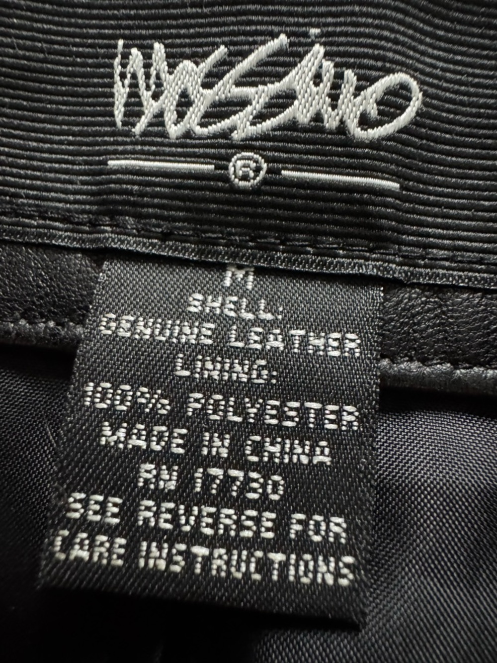Mossimo Supply Co. Black Leather Biker Jacket with silver zippers - Picture 2 of 7